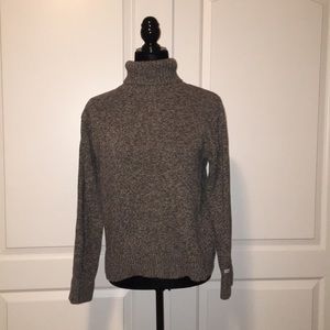 Columbia turtleneck sweater.